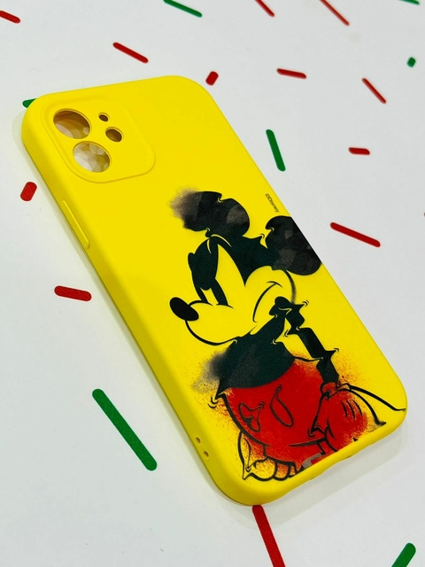 SILICONE CASE MICKEY AMARILLO IPH 12