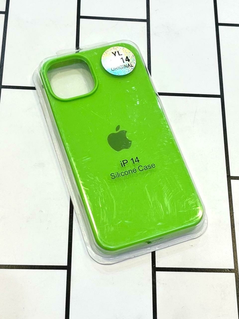 SILICONE CASE VERDE FLUO IPH 14