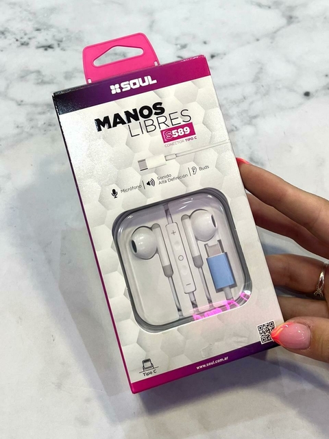 AURICULARES CON CABLE TIPO C - SOUL - comprar online