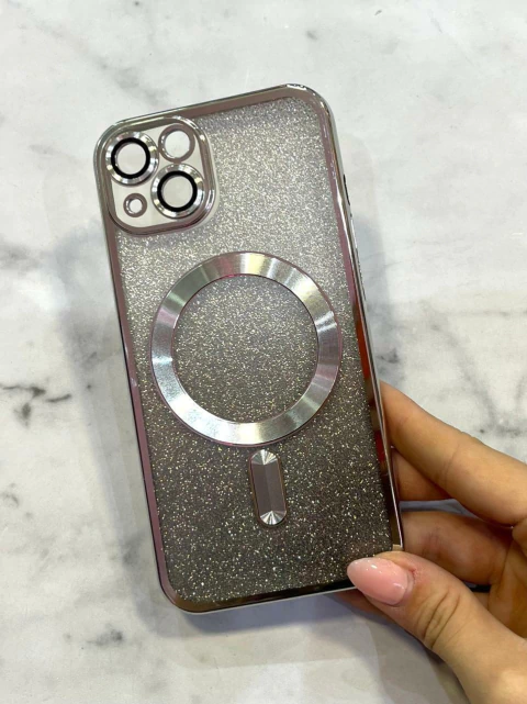 CASE MAGSAFE GLIT SILVER IPH 13 - comprar online