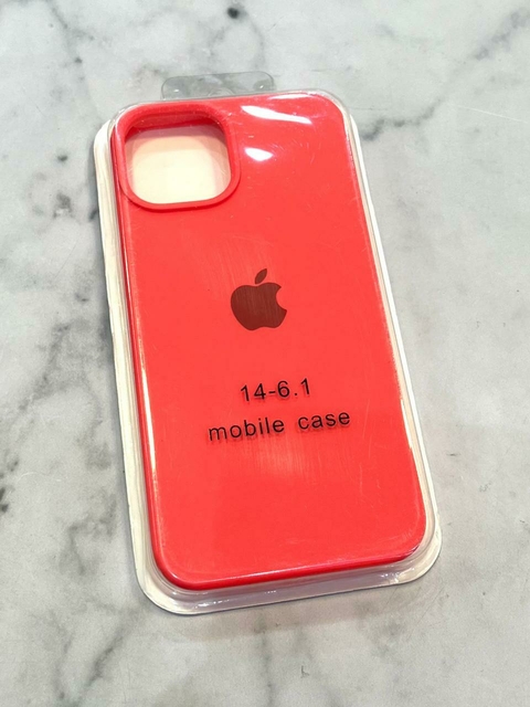 SILICONE CASE SALMON FLUO IPH 14 - comprar online