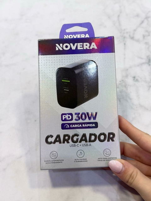 ADAPTADOR 30W TYPE C / USB - NOVERA - comprar online