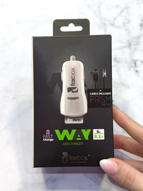 CARGADOR PARA AUTO CON CABLE IPHONE - comprar online