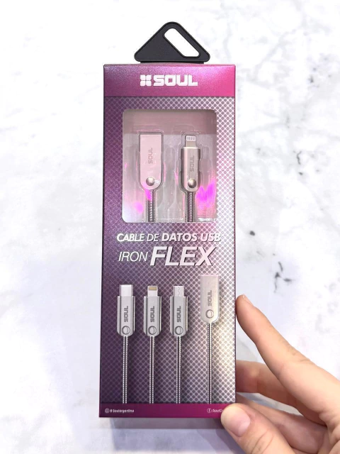 CABLE IRON FLEX USB-IPHONE - comprar online