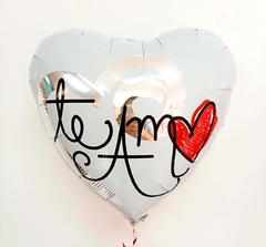 GLOBO 18" TE AMO VARIAS OPCIONES SIN INFLAR