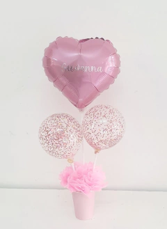 Centro de mesa corazones y burbujas - comprar online