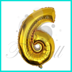 Globo forma de numero 100cm. INFLADO CON AIRE