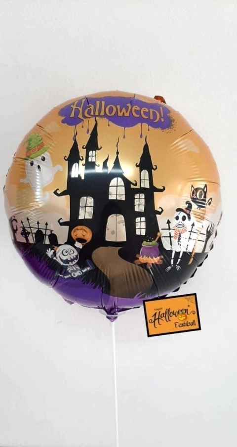 Globo de Mylar HALLOWEEN 18"- SIN INFLAR