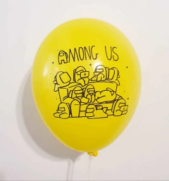 10 GLOBOS AMONG US LATEX - tienda online