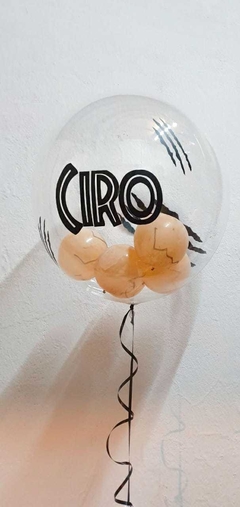 BUBBLE PERSONALIZADA "DINOSAURIO" CON HELIO