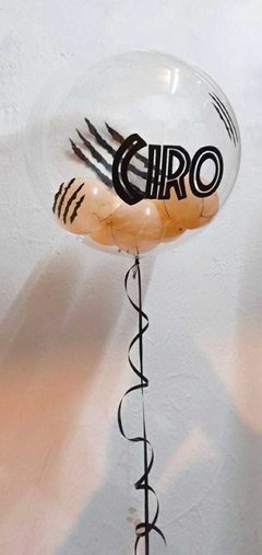 BUBBLE PERSONALIZADA "DINOSAURIO" CON HELIO en internet
