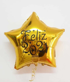 ESTRELLA FELIZ 2021 18" INFLADA CON HELIO