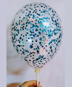 GLOBO PARA TORTA CON CONFETTI