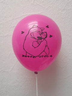 10 Globos impresos Masha y el oso
