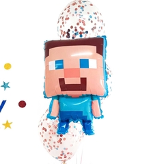 MINECRAFT globo de mylar 24 pulg sin inflar en internet