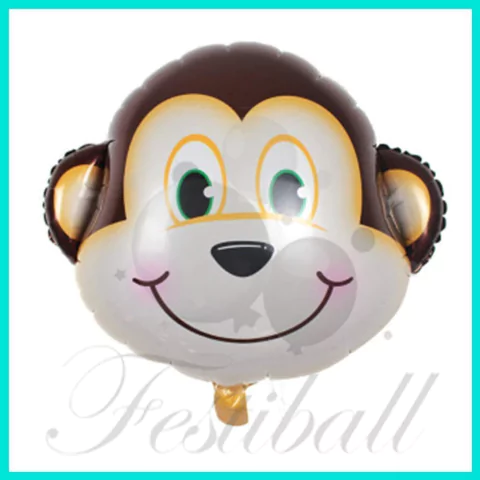 1 globo cabeza de mono de 14 pulg