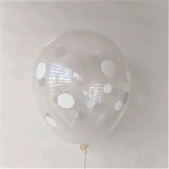 10 globos impresos con lunares - tienda online