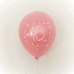 10 globos impresos Mis 15