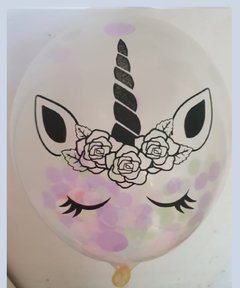 10 Globos impresos Unicornio
