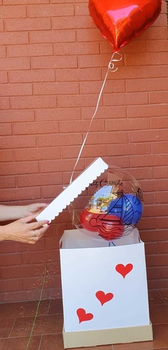 CAJA CON BUBBLE PERSONALIZADA ADENTRO en internet