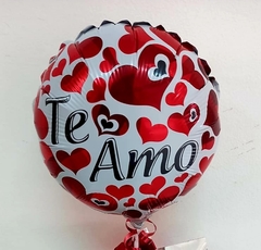 GLOBO DE MYLAR TE AMO 9" INFLADO CON AIRE en internet