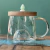 Caneca de Chá 3D com Tampa de Madeira – Detalhe Suculenta - comprar online