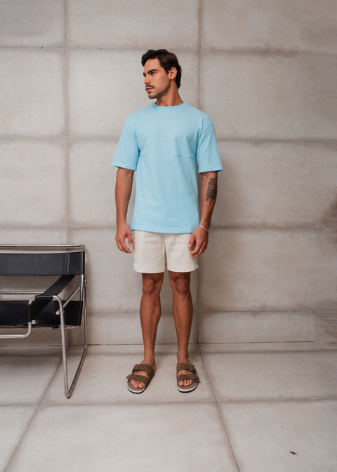 T-shirt Over Waffer - Azul - comprar online