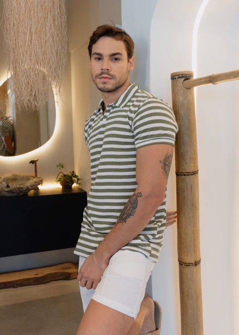 Polo Santorini - Verde - comprar online