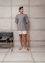 T-shirt Over Waffer - Cinza - loja online