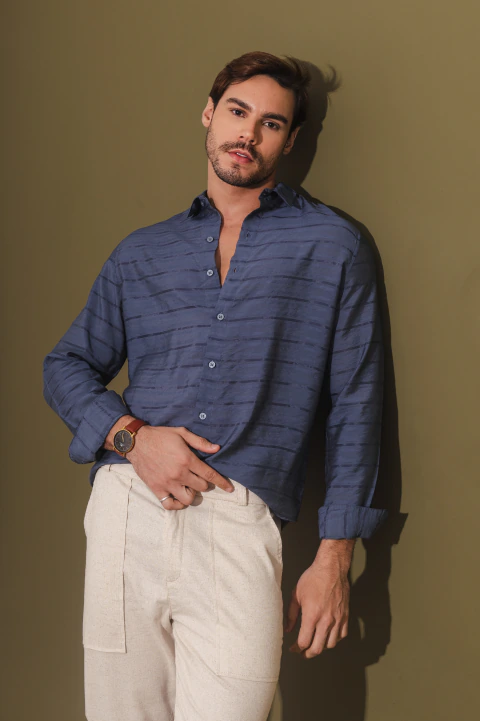 Camisa ML Veleiro - Azul