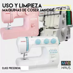 CLASE DE USO Y LIMPIEZA MAQUINAS DE COSER JANOME