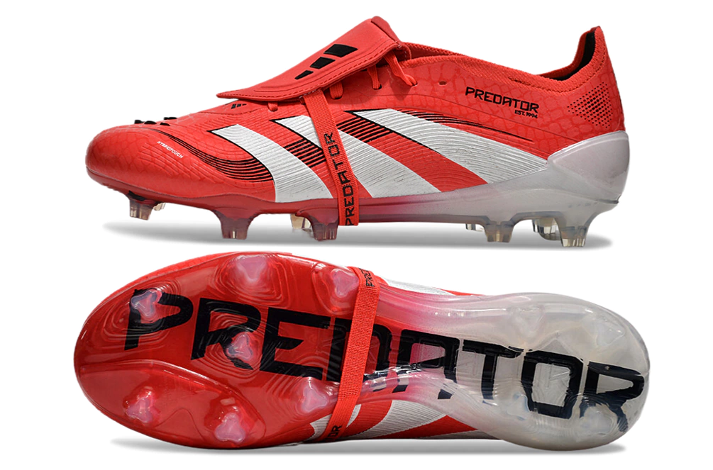 Chuteira Campo Adidas Predator Elite FT 30 VERMELHO / BRANCO