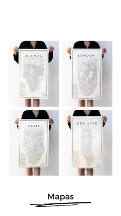 Lamina Mapa Ciudades - comprar online