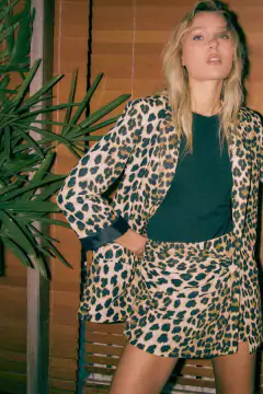 Blazer Lino Animal - comprar online