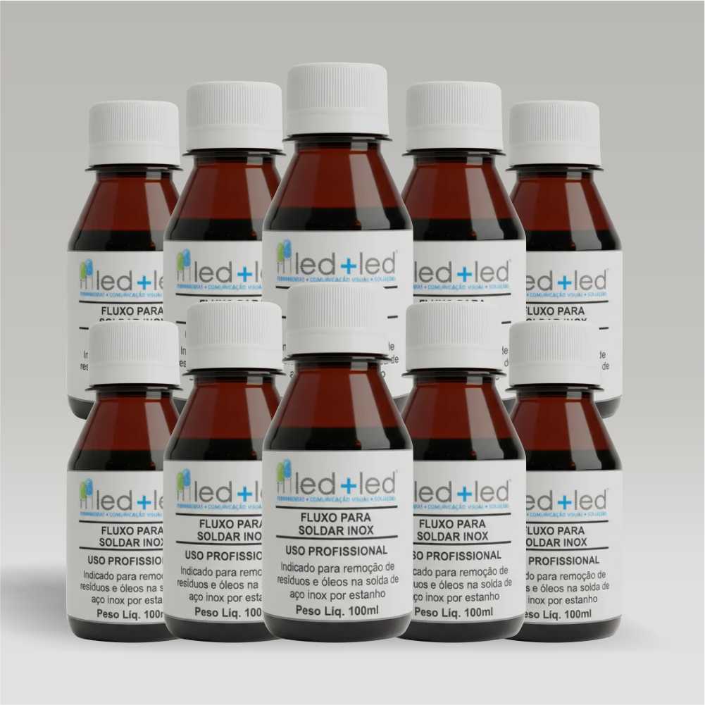 10 Fluxo para Soldar Inox 100ml - comprar online