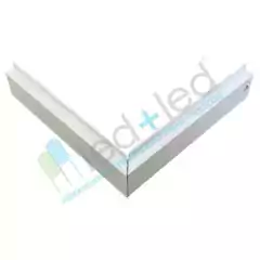 Emenda Teto Parede p/ Perfil Embutir 24x7mm Branco na internet