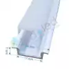 5 Perfil LED Embutir 24x7mm Branco Barra com 2,00m na internet