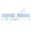 5 Perfil LED Embutir 24x7mm Branco Barra com 2,00m - comprar online