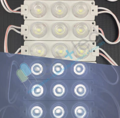 10 Módulo Mega Lente 3 LED Lateral Branco Frio 3W - LED + LED - Comunicação Visual - Ferramentas - Soluções