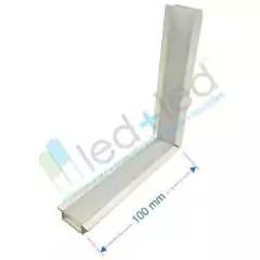 Emenda Teto Parede p/ Perfil Embutir 24x7mm Branco