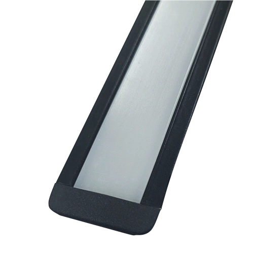 1 Perfil LED Embutir 24x7mm Preto Barra com 2,00m