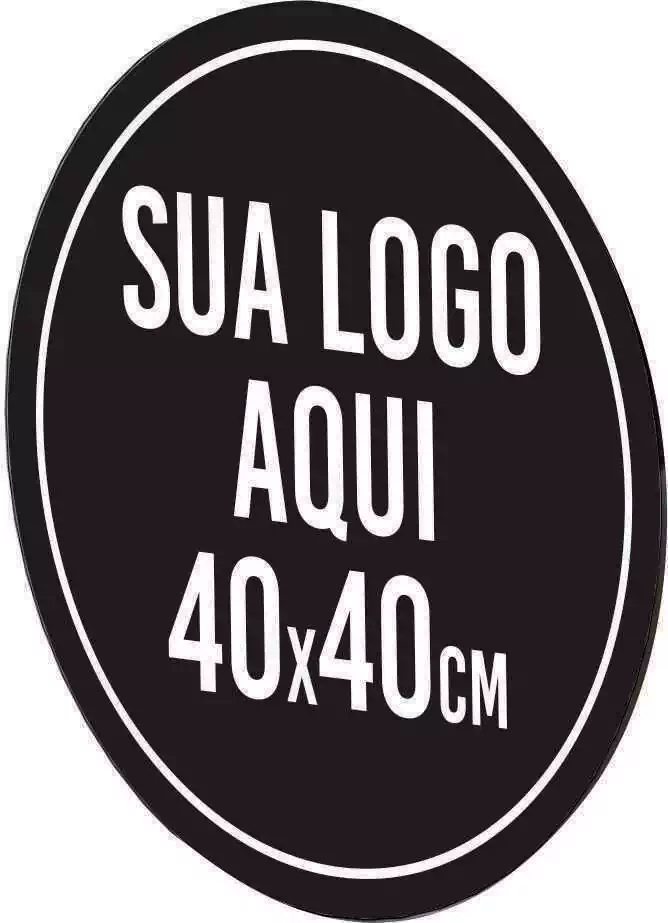 Adesivo Impresso Laminado para Luminoso Redondo 40cm