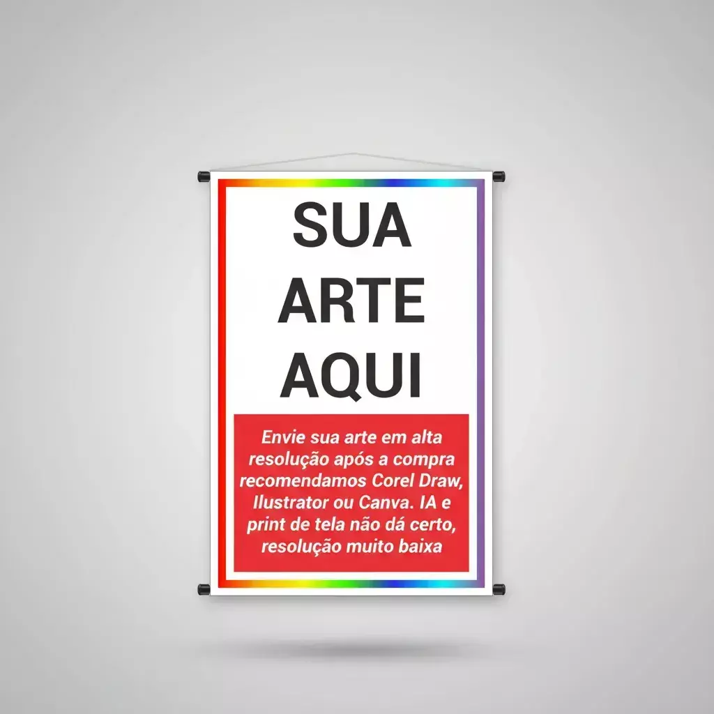 Banner Lona Impressa 80x120cm - comprar online