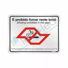 Placa 30x20cm Proibido Fumar