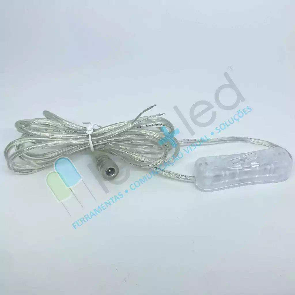 Cabo Interruptor Liga Desliga P4 para Fita Neon LED