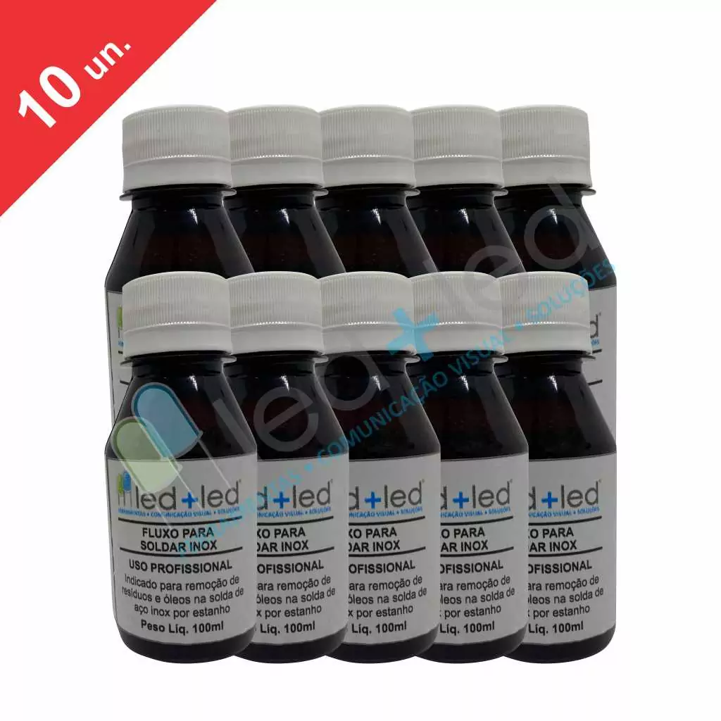 10 Fluxo para Soldar Inox 100ml