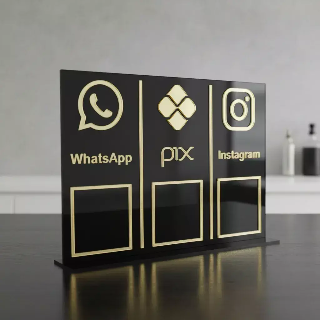 Placa PIX Grande 22x15cm - comprar online