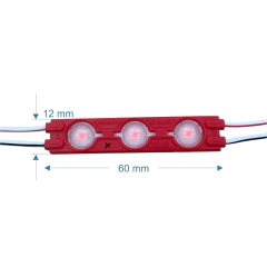 100 Módulo LED Slim com Lente 160° cor Vermelho na internet
