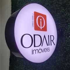 Luminoso Redondo 40cm 2 Faces Policarbonato Adesivado - comprar online