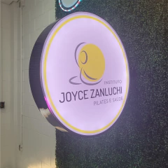 Luminoso Redondo 80cm 2 Faces Policarbonato Adesivado na internet